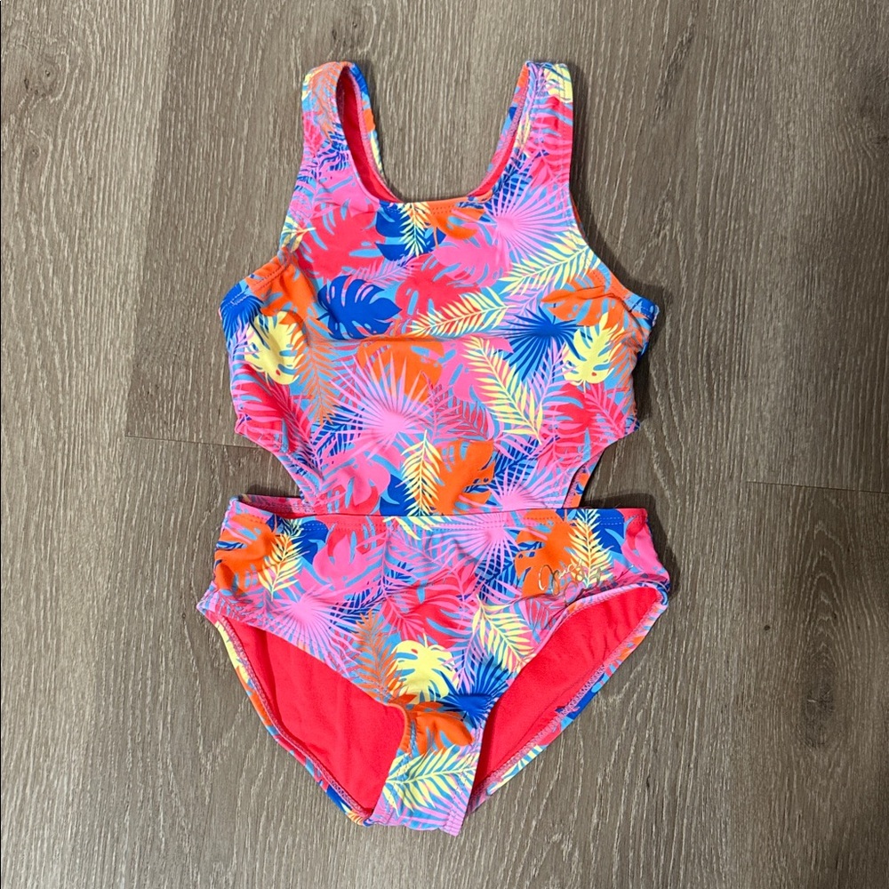 Juicy Couture Pink and Orange Kids One Piece Swimsuit